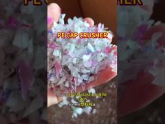 LDPE İçme Suyu Plastik Şişe Kapakları – 200-300kg/h Küçük Ölçekli Atık Plastik Kırma