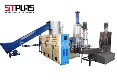 Dikey Su Halka Plastik Pelet Extruder Makinesi Plastik Geri Dönüşüm Kırma