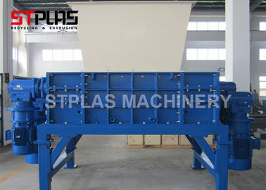 Double Shaft Industrial Plastic Shredder Machine For Plastic Bottle / Hard Flakes