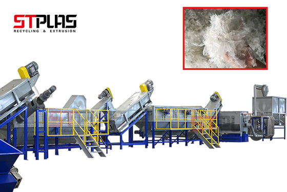 440v Plastik PP PE Film Yıkama Hattı Hurda Geri Dönüşüm Kırma Kurutma Üretimi