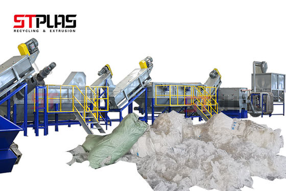 Renk Özelleştirilmiş Plastik Film Yıkama Makinesi Küçük Plastik Geri Dönüşüm 60mm